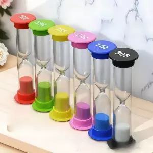 홈트 다용도 모래시계 세트 6종 시간별 탁상 타이머