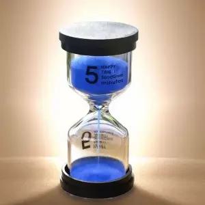 감각적인 블랙 뚜껑 모래 시계 시간관리 탁상 소품