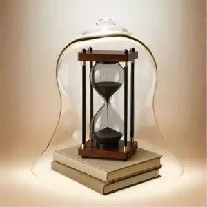 미니멀 디자인 고급 나무 모래 시계 인테리어 타이머