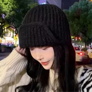 귀덮는모자 귀달이 방한모 여성용 캐주얼털모자 니트모자 겨울 인싸템 귀달이방한모 보온모자 귀덮개모자