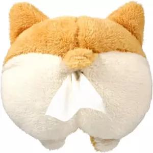 VOSAREA 티슈 박스 커버 부드럽고 사랑스러운 코기 엉덩이 모양의 크리에이티브 보관 가방 걸이 파우치 래퍼 종이 정리 디스펜서 자동차 홈 욕실 배니티 카운터탑 테이블탑용