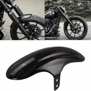 할리 M8 소프트테일 스트리트 밥 FXBB FXBBS 2018-UP용 오토바이 블랙 쇼트 프론트 펜더