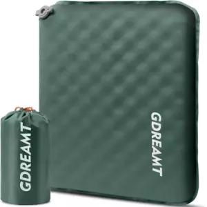 여행용 비행기 자동차 블리처스 배낭 휴대용 캠핑 에어폼 좌식 패드 가볍고 컴팩트한 GDREAMT 풍선 시트 쿠션 자가 팽창 메모리 폼 스타디움 1 Pack Green