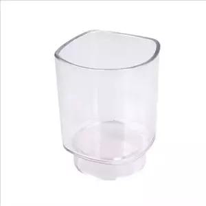 위생 벽걸이형 양치 컵 투명 욕실 벽걸이 컵 화장실 수납
