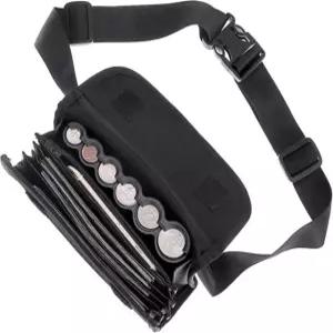 BSTKEY 미국 코인 홀더 디스펜서 패니 팩 뱅크노트 웨이터 지갑 분류기 정리함 벨트가 달린 블랙 보관 가방 웨이트리스 서버 수집가 계산원 교체용 Pink