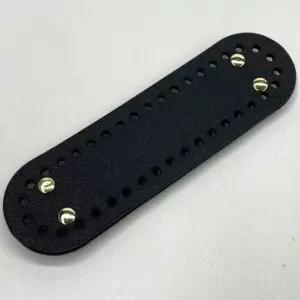 타원형 코바늘 뜨개 가방바닥 가죽밑판 블랙