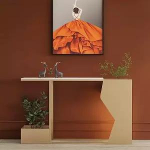 폭좁은 콘솔 복도 엔틱 슬림 쇼파뒤선반 장식장