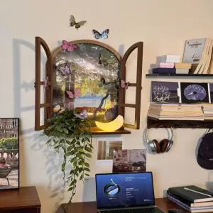 페이크 거울 장식 벽면 벽걸이 프레임 인테리어 창문