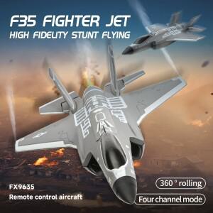 F35 RC 전투기 2.4GHz 4CH 6축 원격 제어 암거 항공기(브러시리스 모터 포함) EPP RTF 글라이더 비행기 고