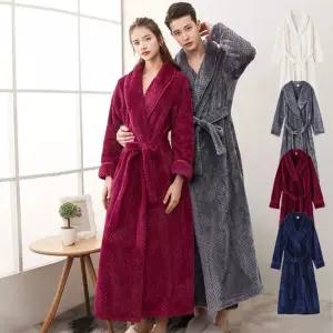 나이트가운 BM-257커플샤워 욕실 겨울 수면 잠옷 호텔