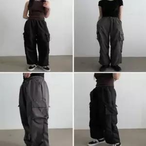 [SBD] 카고팬츠 힙한 포켓 여자 베이직 롱팬츠 카고 스트링