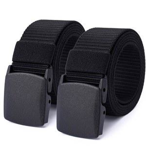 마일 하이 라이프 나일론 웹 벨트 야외 군사 TSA 안전 플라스틱 버클 포함