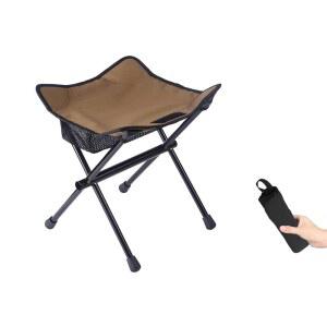 라이프위드캠프 캠핑 스툴 경량 소형 접이식 의자 13인치 휴대용 야외 산책 하이킹 낚시 400파운드(스툴-카키)