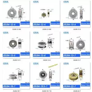 미니 U 그루브 V 라운드 바텀 스틸 베어링 5cm 도르래 6mm 가이드 휠 와이어 로프 리프팅 휠 6301RS 베어링