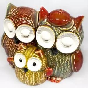 [RIZPICK]부엉이 장식품 인테리어장식품 3p 미니어처 집꾸미기