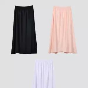여성 인견소재 8부 롱속치마 여자속옷 y라인방지 Y존