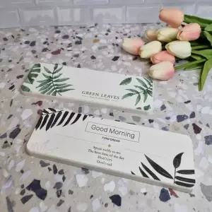 규조토 세면대 트레이 블랙 욕실비누 받침대