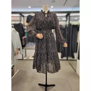 르샵 세이브존03 넥프릴 리본끈 허리밴딩 꽃무늬 캉캉 쉬폰 원피스 AFL2F15WOP030 466631