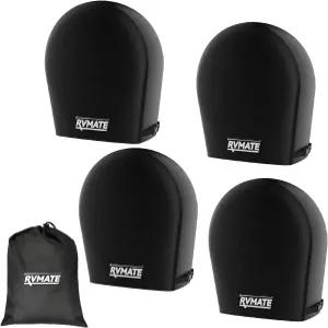 RVMATE RV 타이어 커버 휠 4팩 직경 27~29인치 장착 방수 안티 UV 블랙 트럭/트레일러/자동차용 액세서리