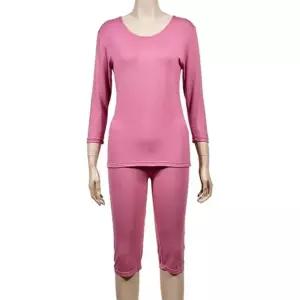 (피엔알)자연섬유 베이직 여성 8부 내의 상하세트