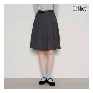 르샵 정상가:79,000원 ㅣ 클래식 벨트 세트 플리츠 미디 스커트 DP3WH006A 466706
