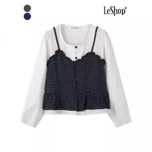 르샵 미니 플라워 뷔스티에 레이어드형 블라우스 BQ1BL016A 466723