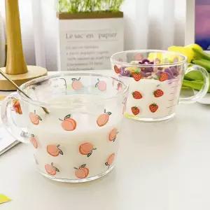 후르츠 손잡이 글라스 계량컵 3종