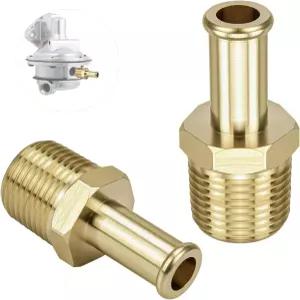 홀리 12-289-11 및 350 SBC 연료 펌프용 호스 라인 피팅 어댑터 65380 포드 머스탱 289 3/8인치 NPT에서