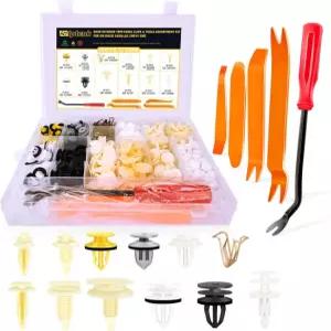 도구가 있는 GM 인테리어 트림 리테이너용 Siptenk 245pcs 도어 패널 클립 뷰익 GMC 캐딜락 쉐보레 쉐보레용 푸시 핀 플라스틱 리벳 패스너