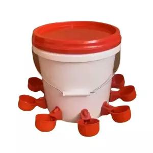 닭물통 급수통 급수기 사료통 니플 먹이통 수평 새장 반자동 조류