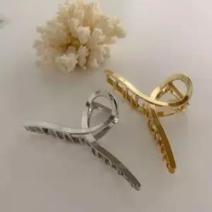 머리액세서리 GGD 크로스 꼬임 메탈 대왕 숱마니 집게핀