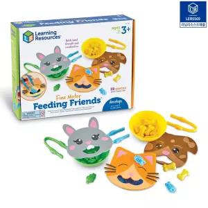 러닝리소스 동물친구 먹이주기 소근육발달 게임 수세기 교구 분류놀이 색깔인지 유아 장난감