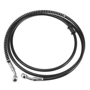 모토포르티 70.87인치 길이 10mm ID 모터사이클 유압 브레이크 라인 오일 호스 파이프 ATV 모토크로스 스포츠 바이크 스트리트 바이크용 스테인리스 스틸 브레이드 케이블 블랙