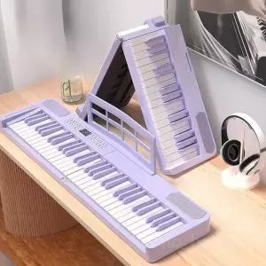 접이식 접히는피아노 폴더블 디지털 입문용 디지털피아노 61건반 연습 돌돌이 접히는