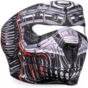 핫 레더 FMA1022 로보 스컬 네오프렌 페이스 마스크