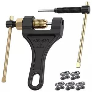 RZEOZU 420-530 체인 브레이커 420 마스터 링크가 있는 모터사이클 도구 미니 자전거 더트 핏 ATV 쿼드 고