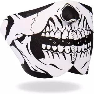 핫 레더 FMB1002 네오프렌 해골 하프 마스크 (블랙)