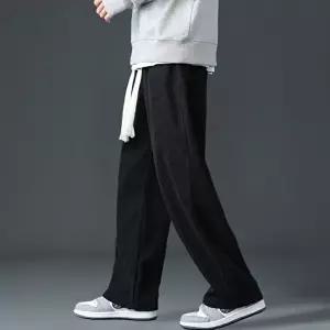 남성 겨울 기모안감 허리밴딩 골덴바지 기모일자팬츠 (HSJ-WD32A19)