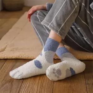 EAS 부드러운 고양이 발바닥 수면양말 4color