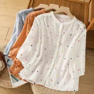 [넬리]오딘 7부 린넨 셔츠_NB2BL132