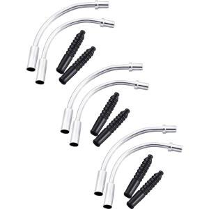 6피스 V형 자전거 브레이크 면 케이블 가이드 튜브 굽힘 파이프(전륜용 3피스 90 , 후륜용 110 ) 및 라이딩 세트용 고무 부츠