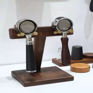 원목 거치대 커피 포터필터 홀더 브래킷 나무 받침대 바리스타 에스프레소 스테이션