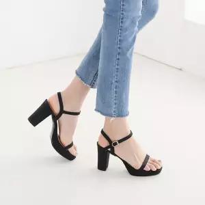 20대 베이직 토오픈 스트랩 가보시 샌들 펌프스힐 8cm