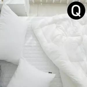 이불패드세트 딥슬립 워싱 차렵이불 패드세트 퀸 Q 화이트
