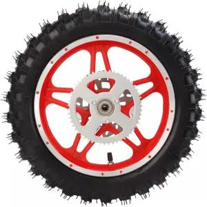 2.5-10인치 뒷바퀴 림 타이어 어셈블리 미끄럼 방지 고무 금속 오프로드 오토바이 흙 구덩이 자전거 교체