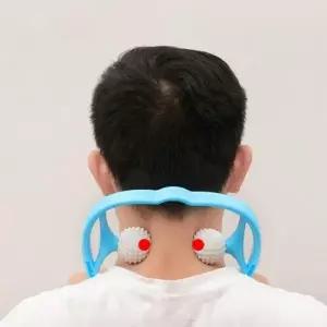 골프공 목 뒷목 어깨 승모근 지압 롤러 마사지 안마기 볼 마사지기 기구 M10951