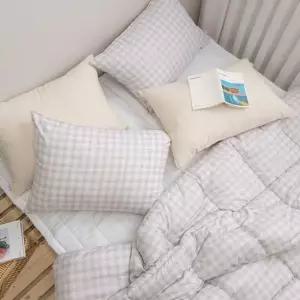 사계절이불세트 쿠키체크 피치 이불패드세트 SS 먼지없는 침구세트