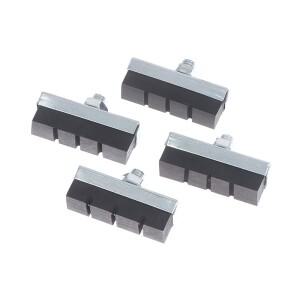 4PCS 빈티지 자전거 브레이크 블록 클래식 V 패드 캘리퍼 사이클링 슈 교체 부품