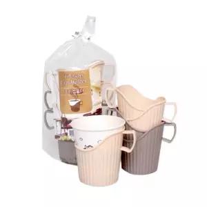 손잡이 종이컵 홀더 6개입 1P 일회용컵 손님 컵받침