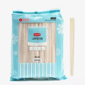 이시아르 일회용 나무 젖가락 200P세트